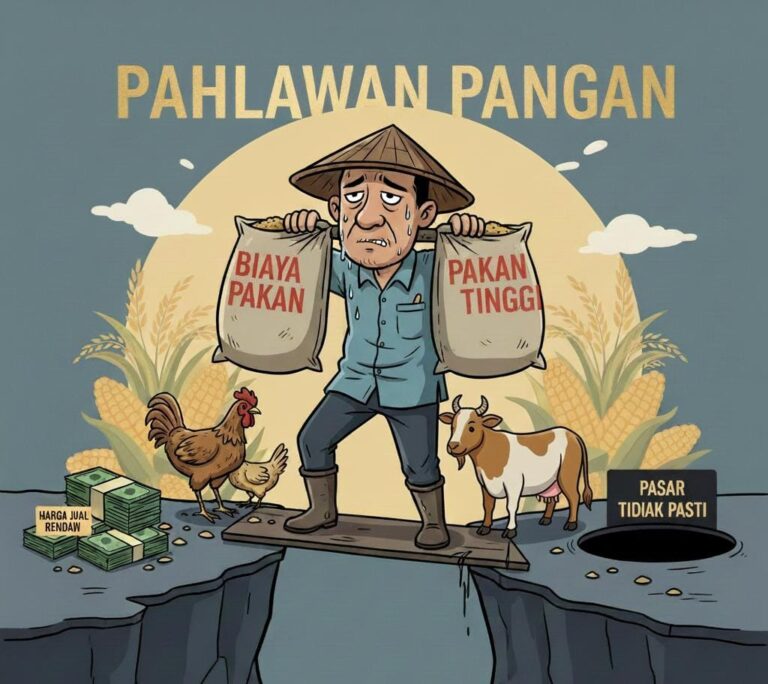 (OPINI) Ironi Pahlawan Pangan: Peternak Dijepit Biaya Pakan dan Tanpa Kepastian Pasar.